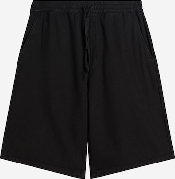 Loosefit Pantaloni di Bershka in nero: frontale