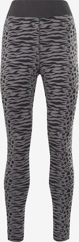 Reebok Skinny Sportbroek in Zwart: voorkant