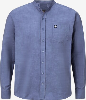 Jan Vanderstorm Regular fit Button Up Shirt 'Kallu' in Blue: front