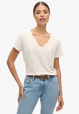 Superdry Shirt 'Studios' in Beige: voorkant