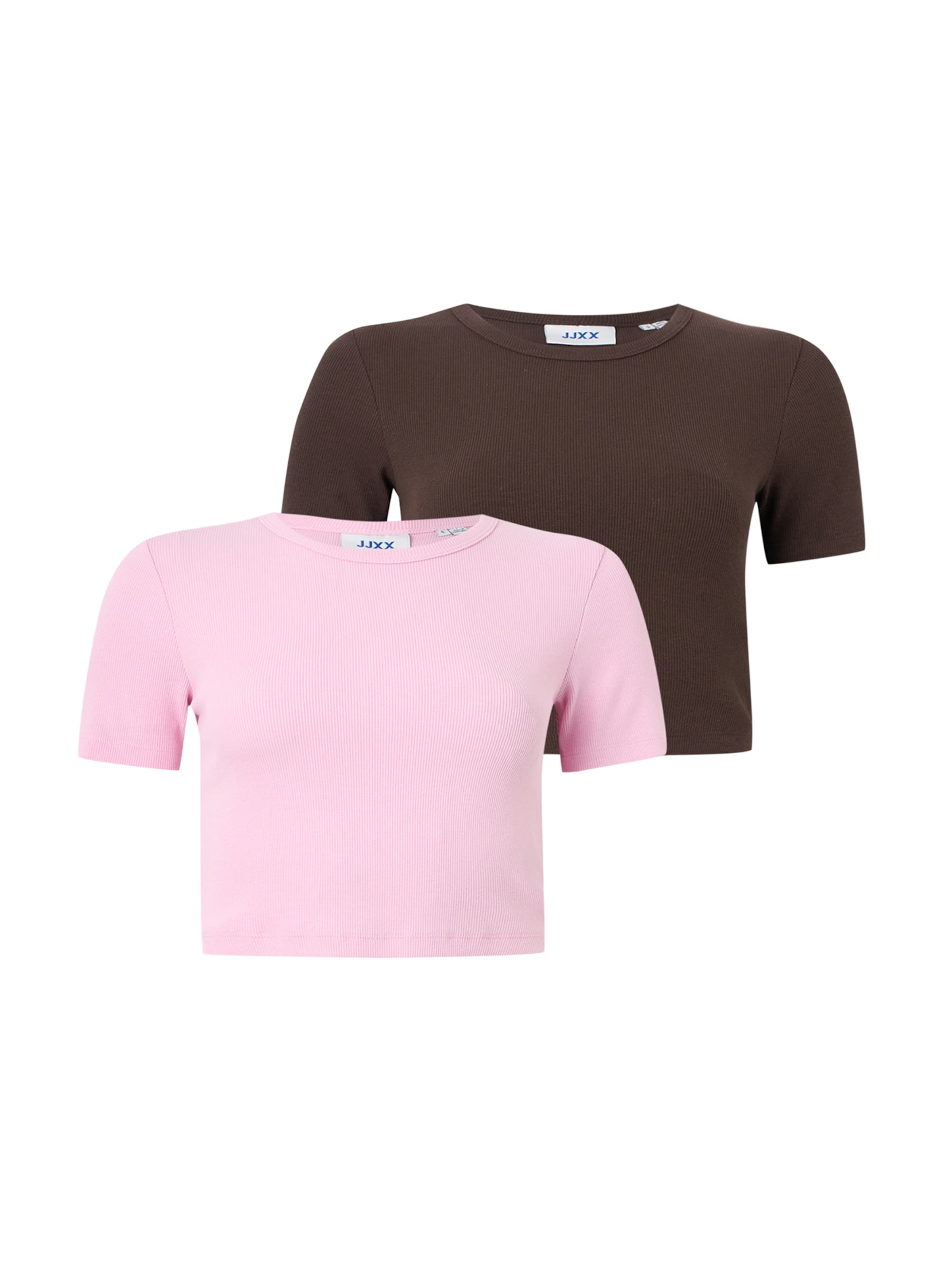 JJXX Majica 'JXFLORIE' | rjava barva: sprednja stran