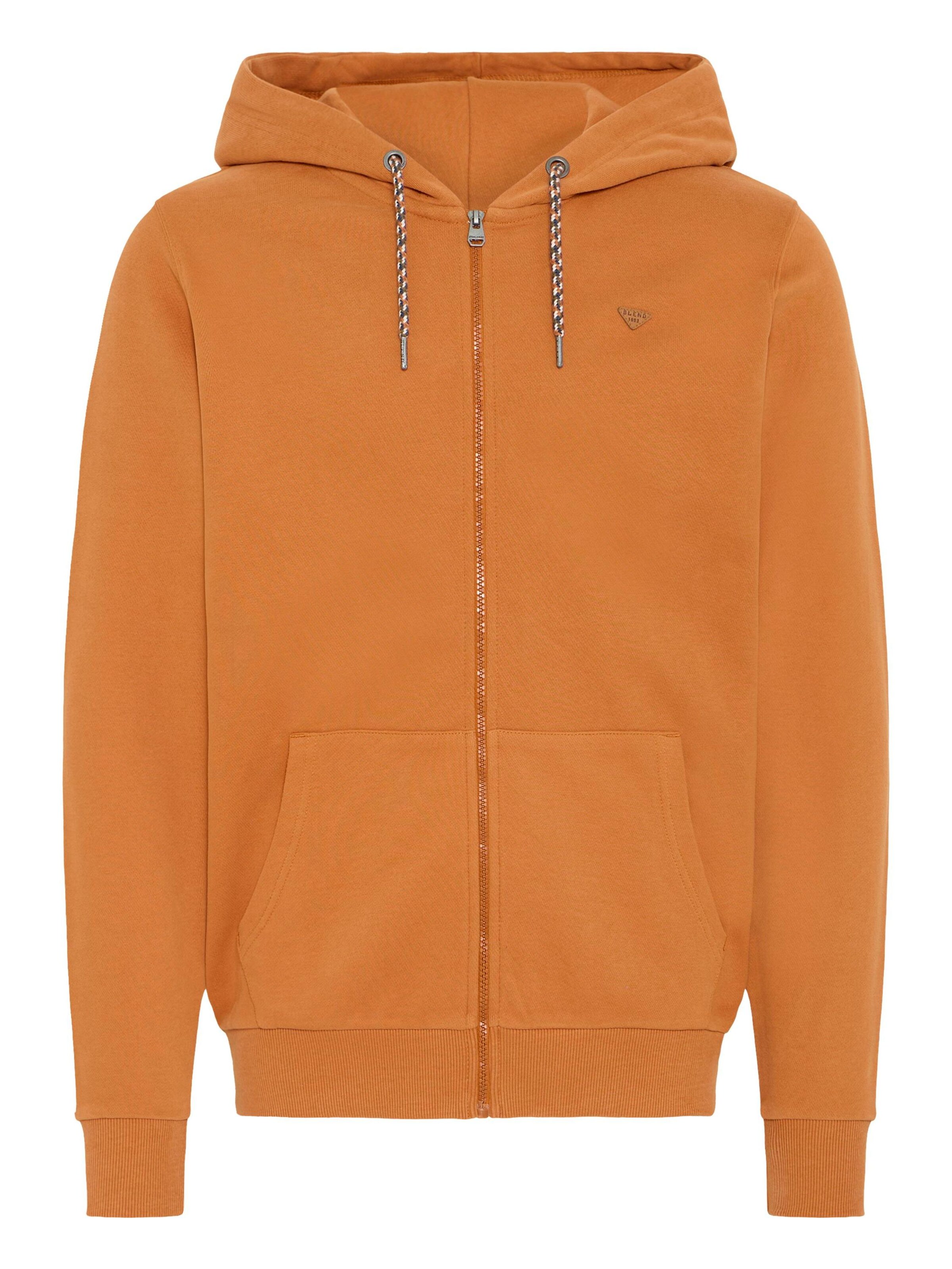 BLEND - Casaco em moletão ' BHLobal ' em castanho: frente