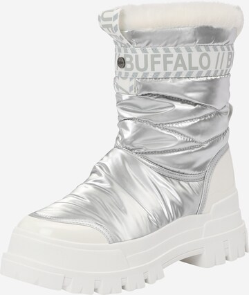 BUFFALO Snow Boots 'ASPHA QUILT SNOWBOOT' in Silver: front