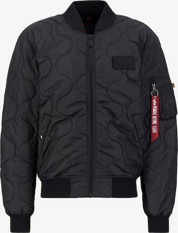 ALPHA INDUSTRIES Jacke 'MA-1' in Schwarz: Vorderseite