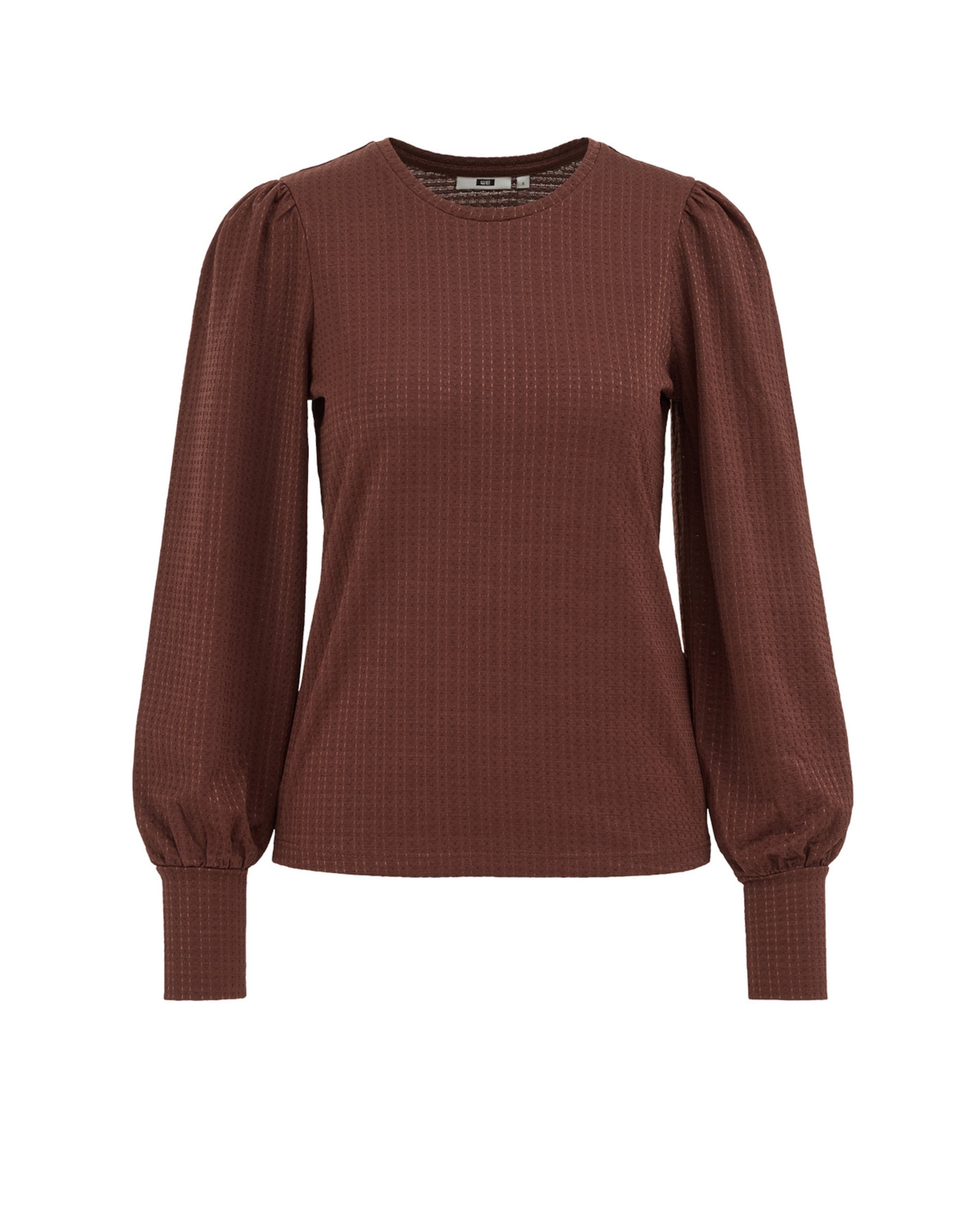 WE Fashion Blouse in Bruin: voorkant