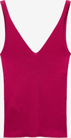 MANGO Knitted Top 'GYMNASTI' in Red: front