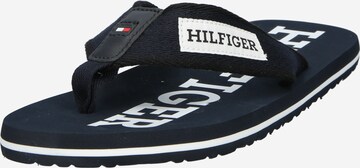 TOMMY HILFIGER T-Bar Sandals in Blue: front