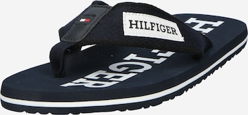 Tongs TOMMY HILFIGER en bleu : devant