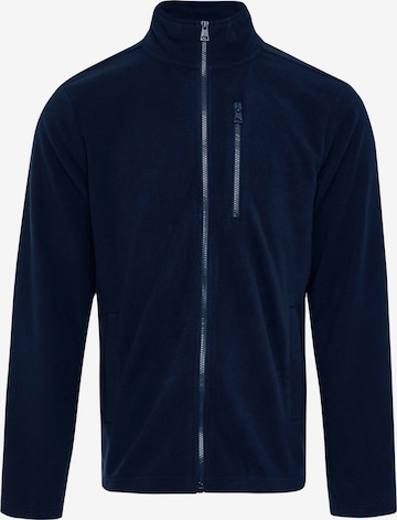 Threadbare Fleece Jacket 'Myers' in Blue: front