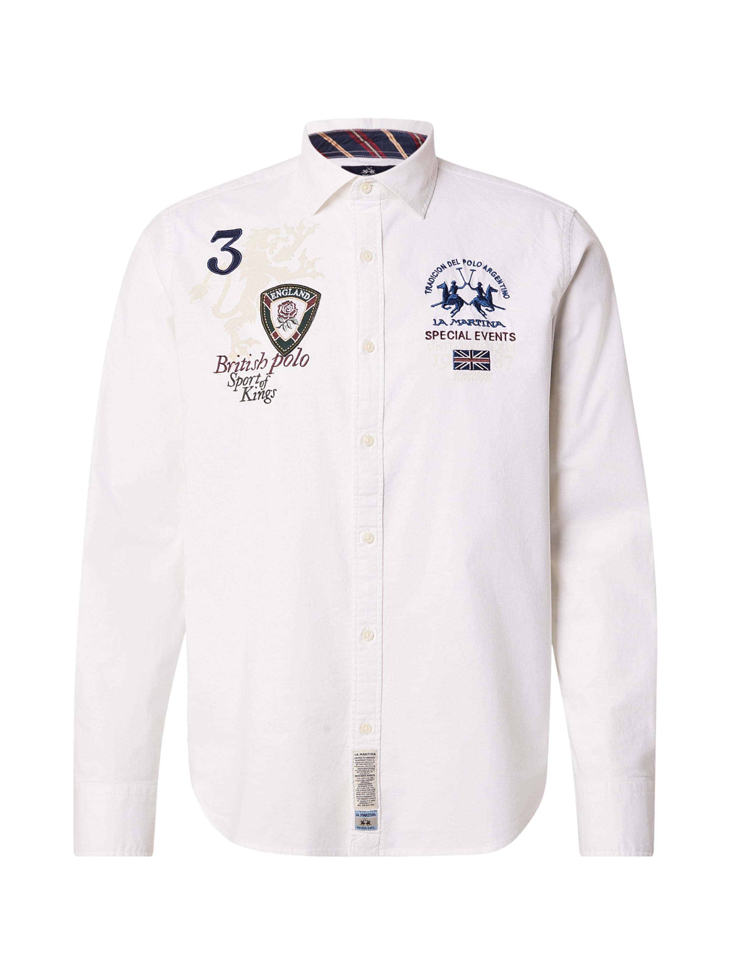 La Martina Hemd in Weiß: Vorderseite