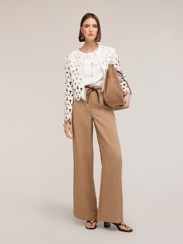 Wide Leg Pantalon MOTIVI en beige