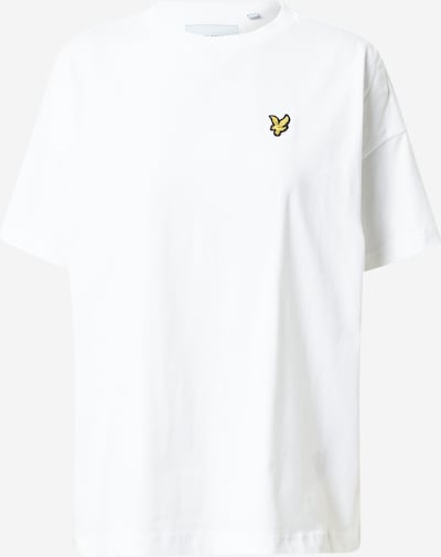 Lyle & Scott T-shirt oversize en jaune d'or / noir / blanc, Vue avec produit