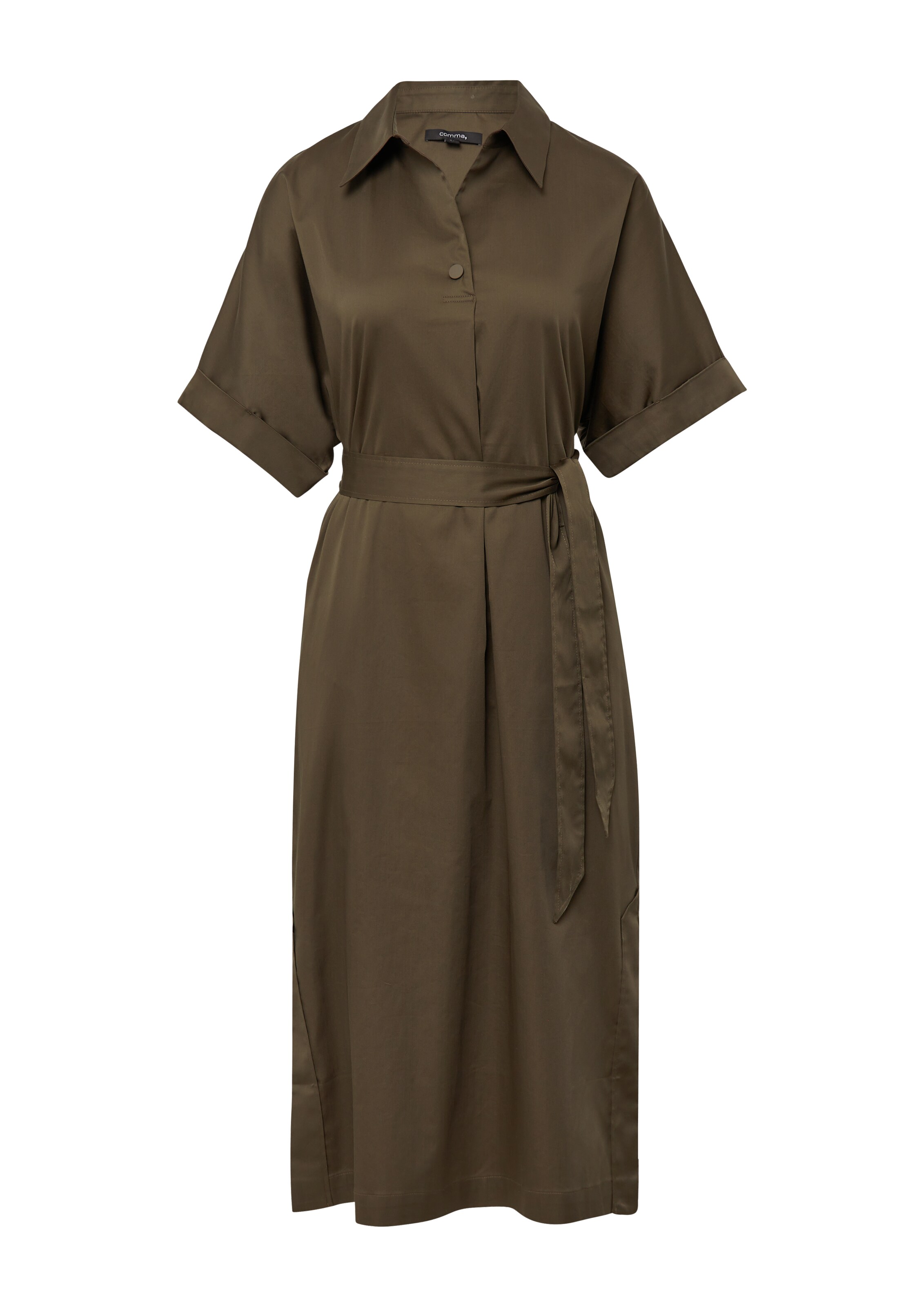 COMMA Kleid in Braun: Vorderseite