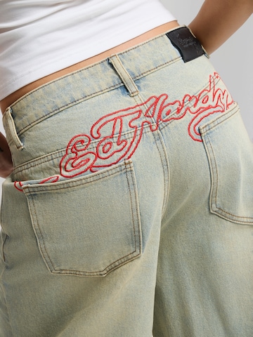 Baggy Jeans de la Ed Hardy pe albastru