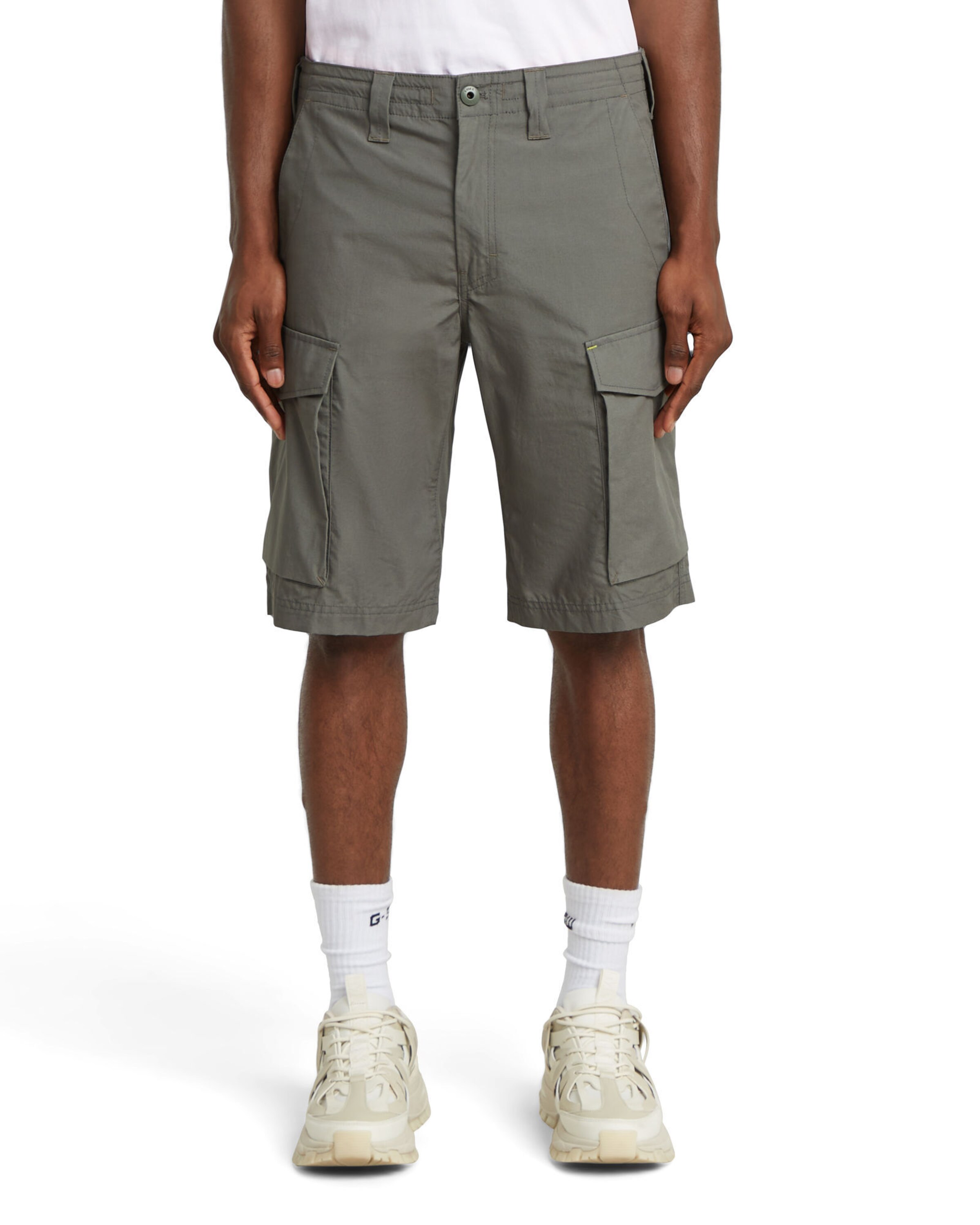 G-STAR Regular Cargobroek in Grijs: voorkant