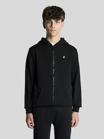 Veste de survêtement Lyle & Scott en noir : devant