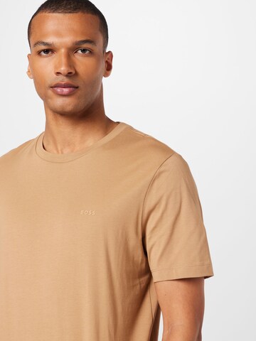 BOSS T-Shirt 'Thompson 01' in Beige