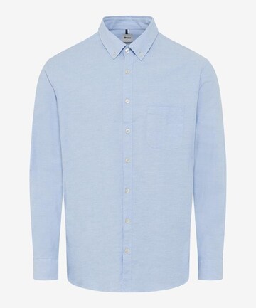 BRAX Slim fit Button Up Shirt 'DANIEL' in Blue: front