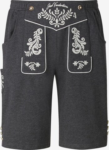 Loosefit Pantalon folklorique ' Dennik ' Jan Vanderstorm en gris : devant