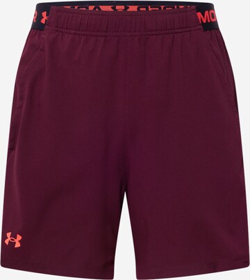 UNDER ARMOUR Regular Workout Pants 'Vanish' in Red: front