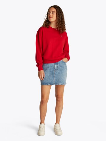 Felpa 'REG CONTRAST FLAG SWEATSHIRT' di TOMMY HILFIGER in rosso