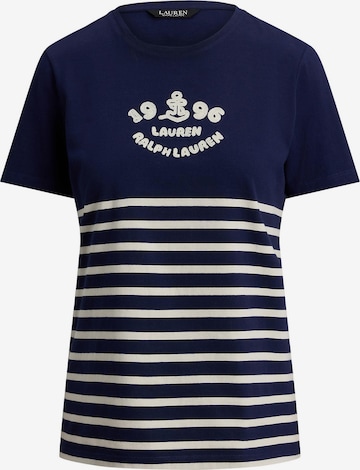 T-shirt Lauren Ralph Lauren en bleu : devant
