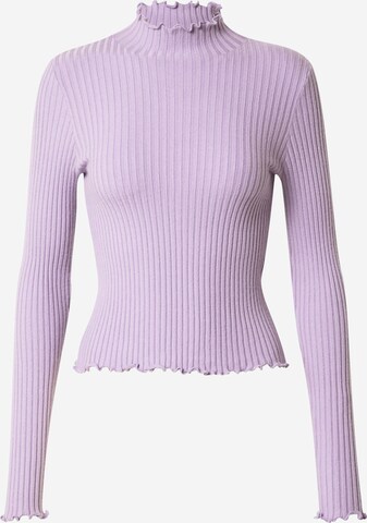 VERO MODA Sweter 'Evie' w kolorze fioletowy: przód