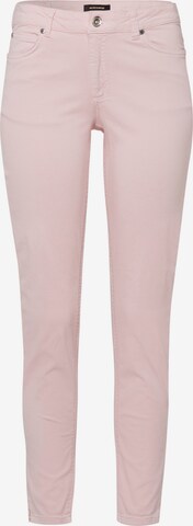 MORE & MORE Slimfit Jeansy w kolorze różowy: przód