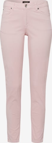 Coupe slim Jean MORE & MORE en rose : devant