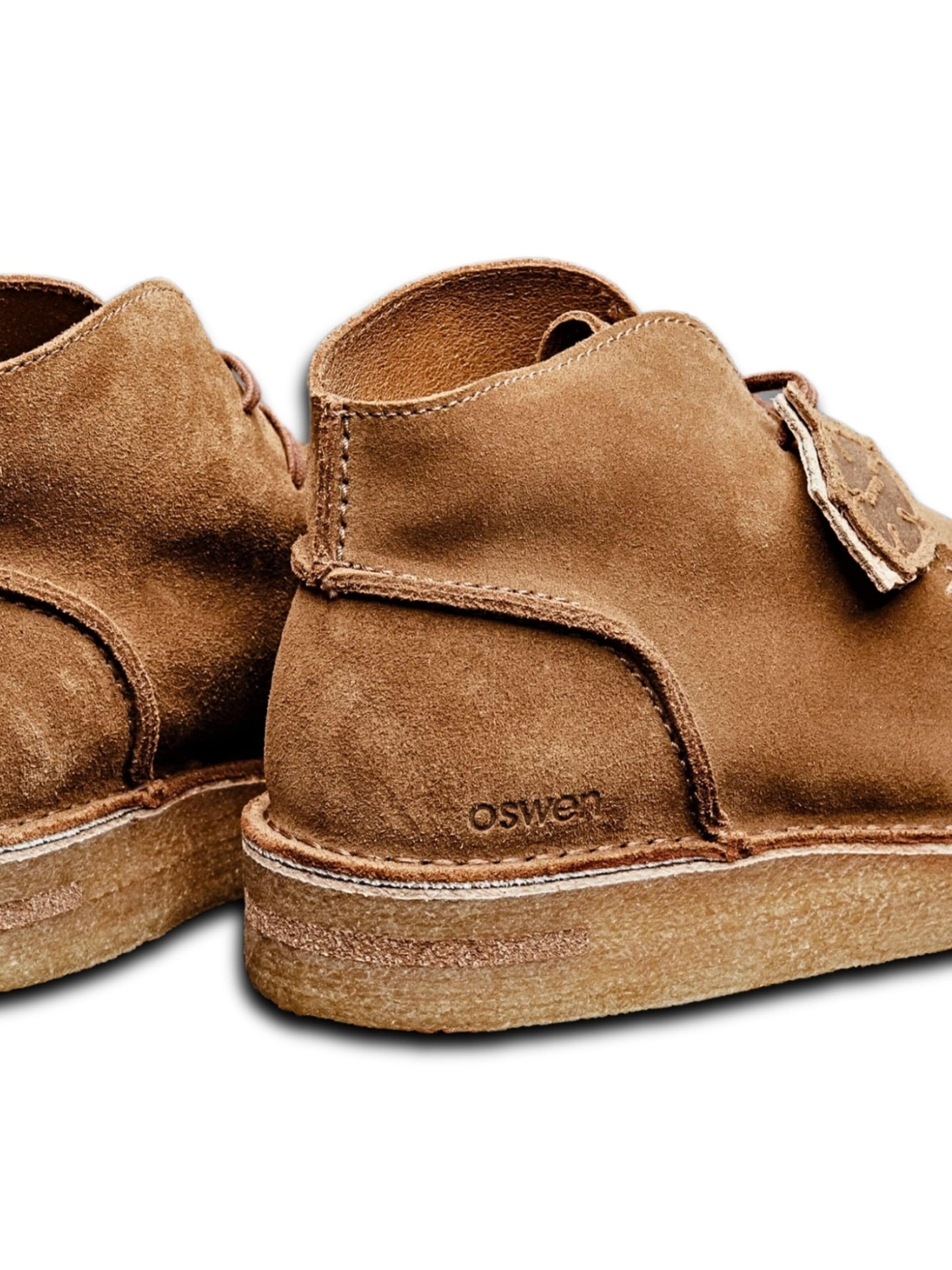 oswen Lace-up boot 'Ewaldi Suede Boot' in Brown