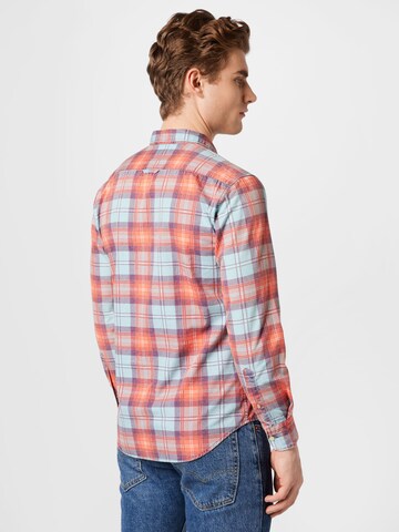 REPLAY Regular fit Button Up Shirt in Blue