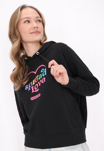 MYMO Sweatshirt 'Back To School' in Black