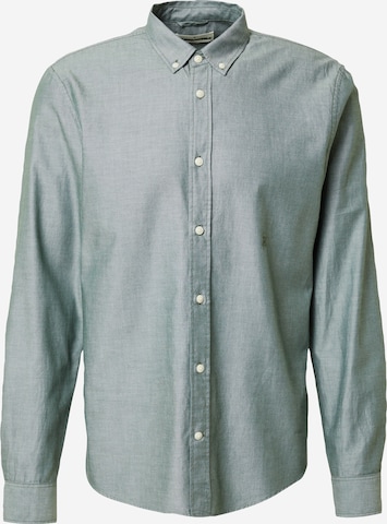 ARMEDANGELS Button Up Shirt 'Quasi' in Green: front