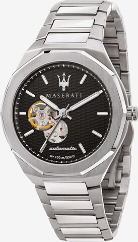 Maserati Analoog horloge 'Stile' in Zilver: voorkant