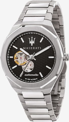 Maserati Analog Watch 'Stile' in Silver: front