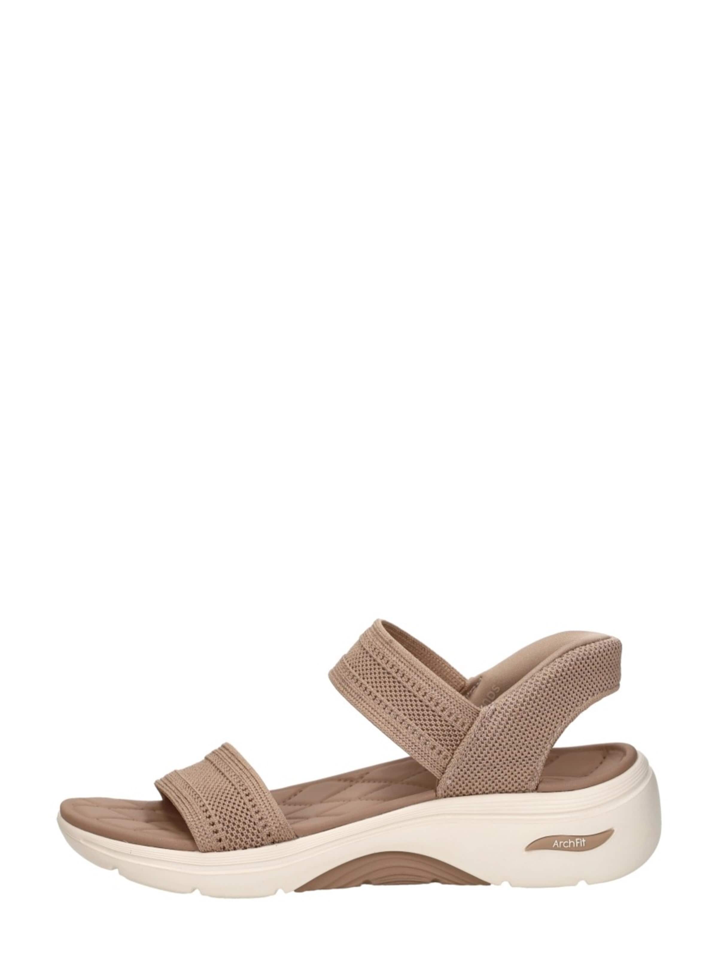 SKECHERS Sandaal 'Slip-Ins: Go walk Arch Fit 2.0' in Beige: voorkant