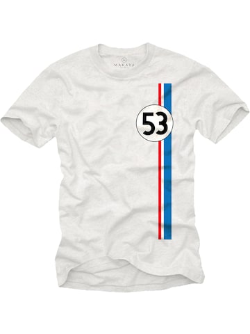 MAKAYA Shirt 'Herb-ie 53' in White: front
