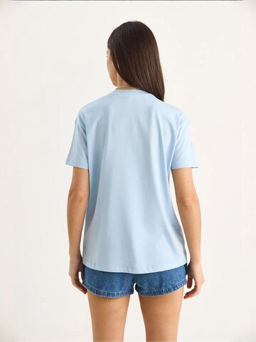 T-shirt Bianco Lucci en bleu
