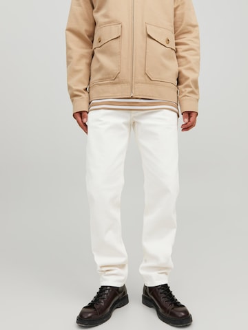 JACK & JONES Regular Jeans 'Mike Evan' in White: front