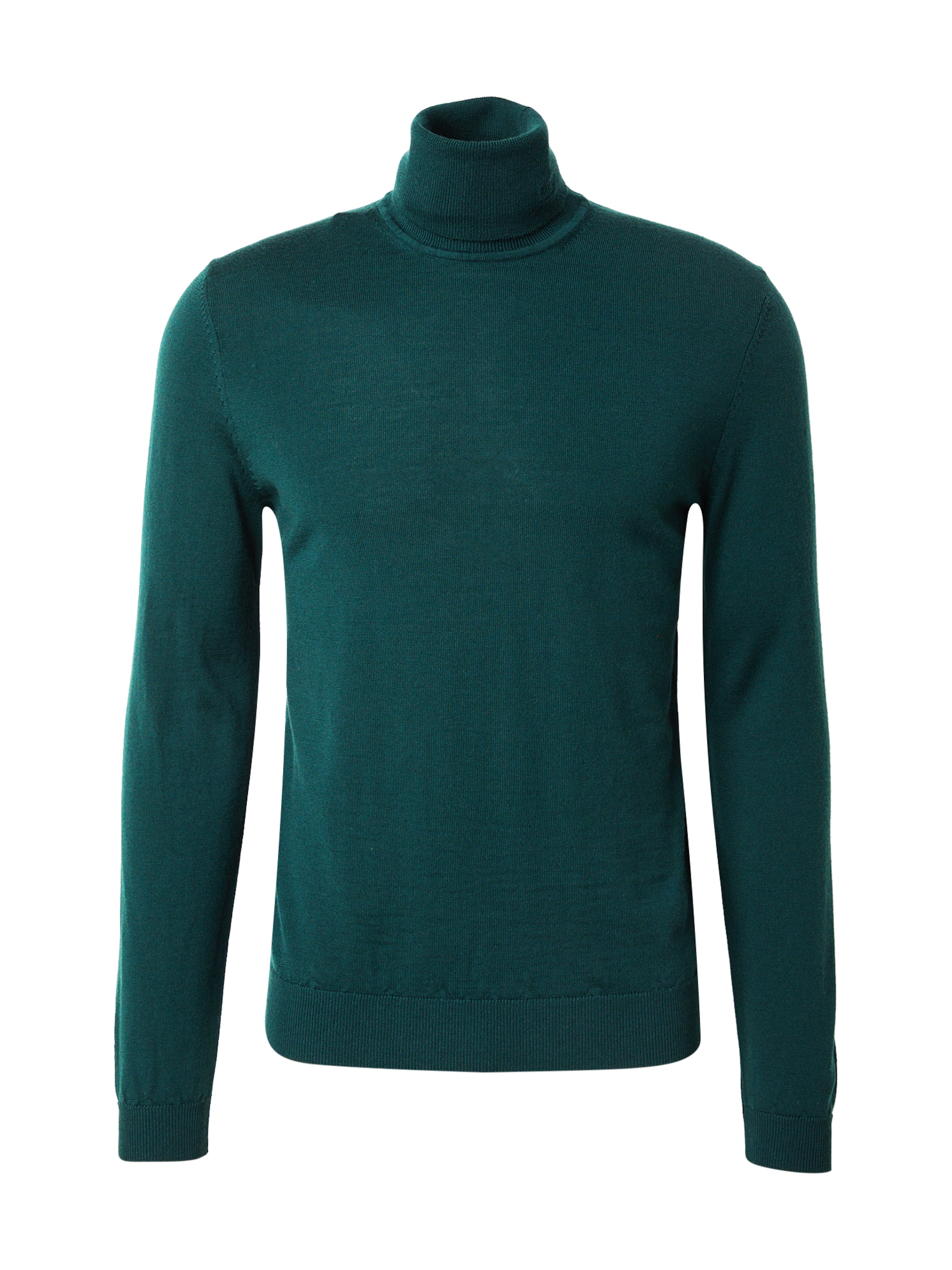 HUGO Trui 'San Thomas' in Groen: voorkant