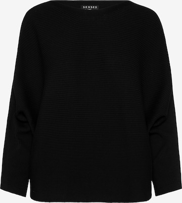 SENSES.THE LABEL Sweater in Black: front