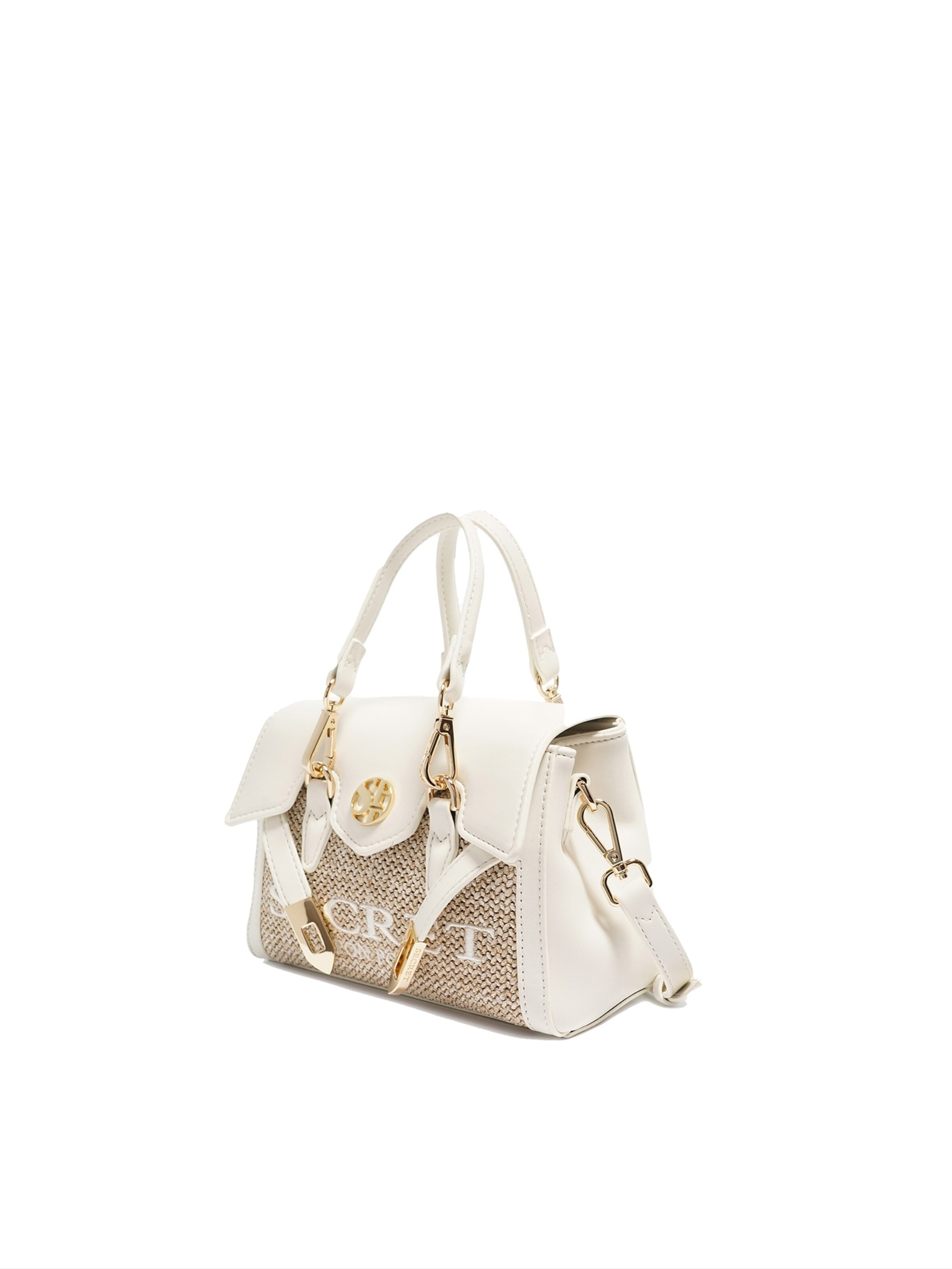 Secret Pon Pon Handbag 'Elysia Elite' in White: front