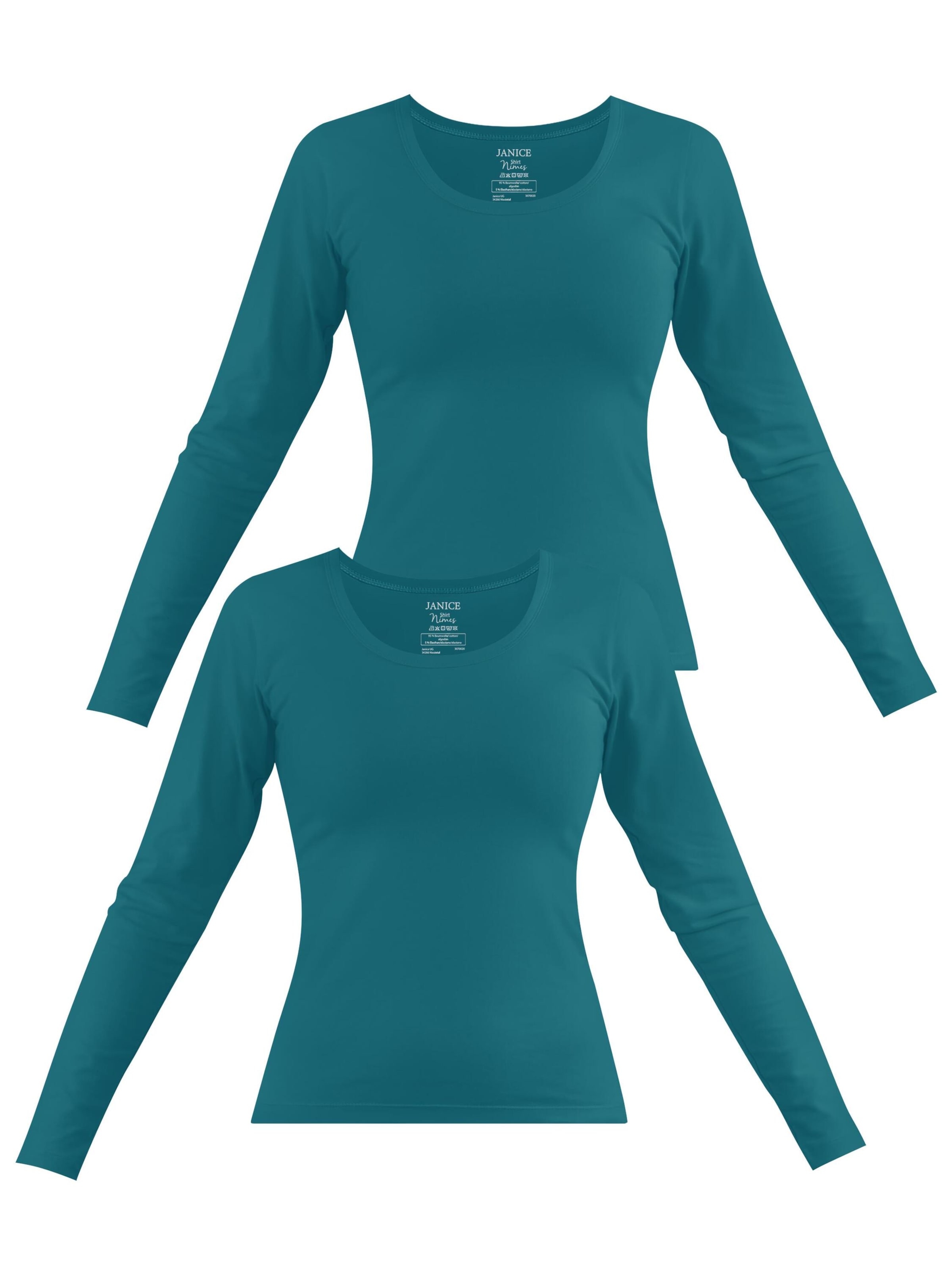 Janice - Camiseta 'Nimes' en azul: frente