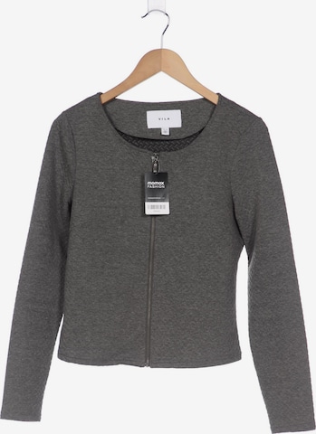 VILA Sweatshirt & Zip-Up Hoodie in M in Grey: front