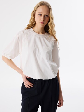 Twist Blouse in Beige: voorkant