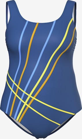 Maillot de bain Ulla Popken en bleu : devant