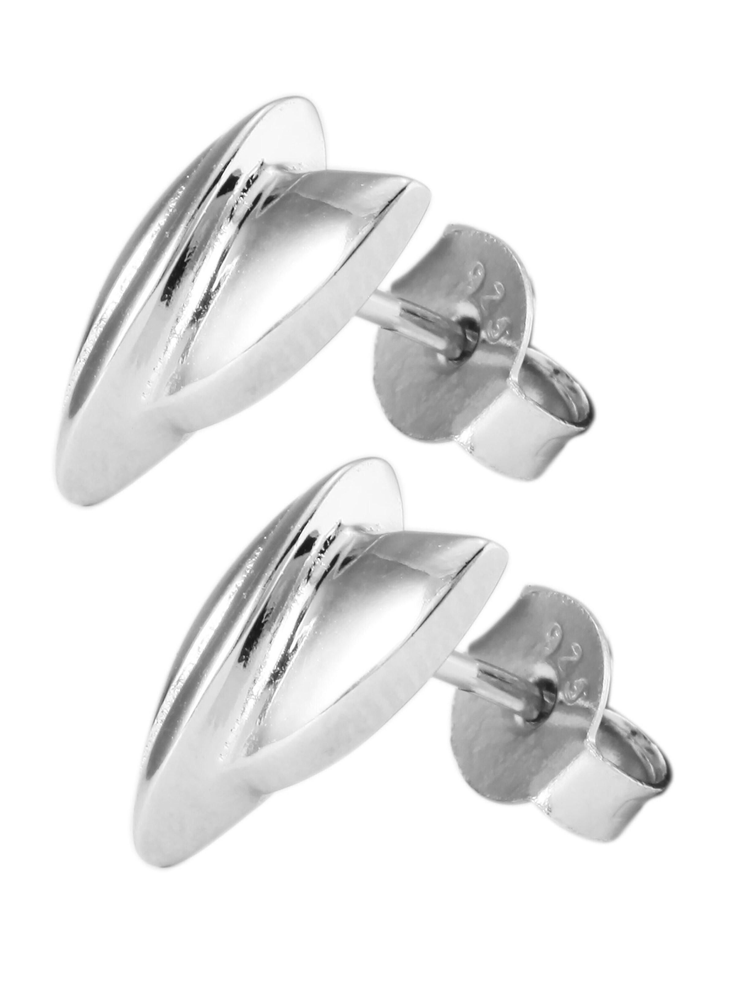Akzent Ohrringe 'Sine, 925 Sterlingsilber, langlebig'‌‌‌‌‌‌ in Silber
