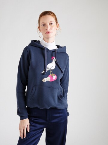 Derbe Sweatshirt 'Sturmmöwin' in Blue: front