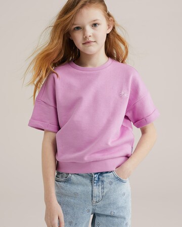 WE Fashion Свитшот в Лиловый: спереди