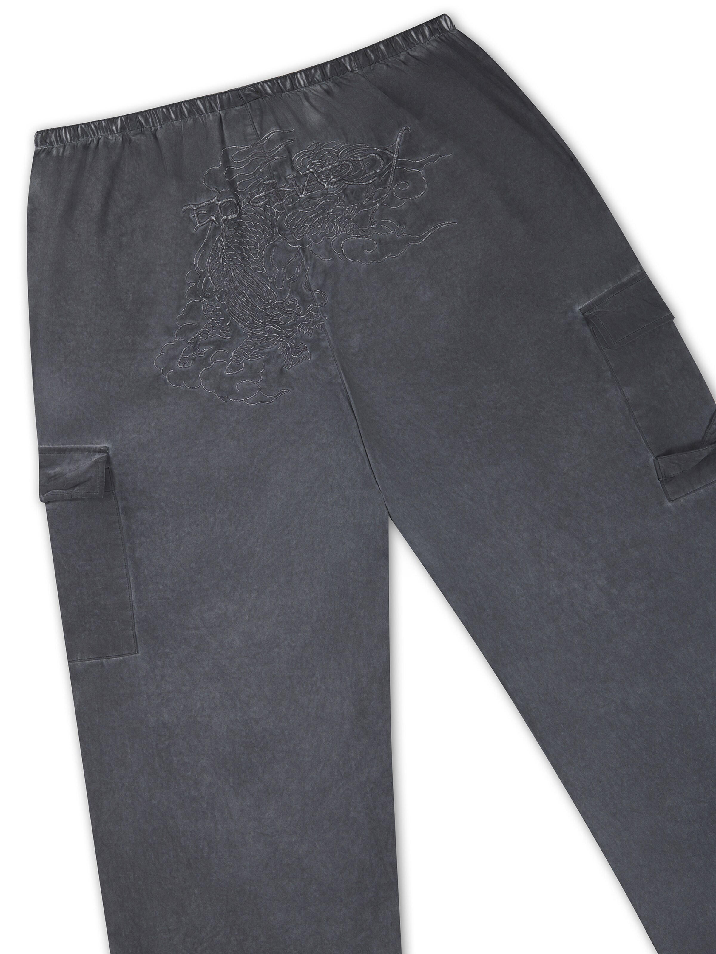 mėlyna Ed Hardy Plačios klešnės Laisvo stiliaus kelnės: galas